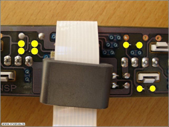 pontage point diodes port manette