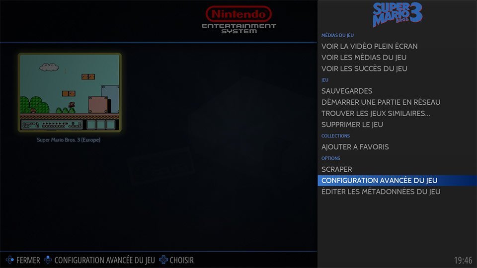 Réglages Retrobat